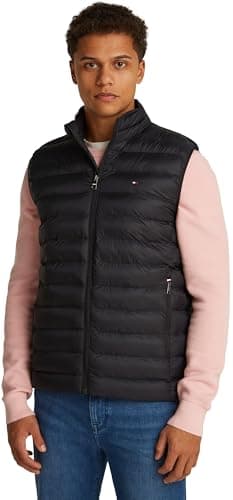 Tommy Hilfiger Gilet pour homme, Noir (noir), L