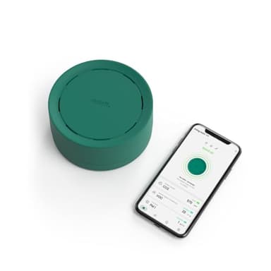 Radoff Now - Appareils Mesurant Qualité Air Intérieur avec Détecteur Co2, COV et PM Compatible avec Alexa, Gadget High Tech avec Thermomètre Connecté Wifi, Capteur Humidité et Pression Atmosphérique