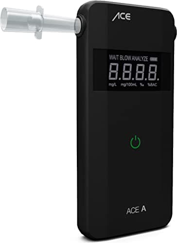 ACE A Alkotester - alcootest/promilotest numérique - alcootest avec capteur électrochimique et commande à 1 bouton