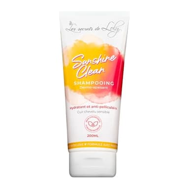 Les Secrets De Loly – Sunshine Clean – Shampooing Cuirs Chevelus Sensibles – Végan 98,6% Naturel – Soin Cheveux – 200ml