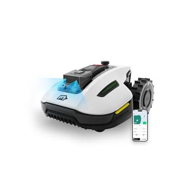 MAMMOTION Tondeuse Robot YUKA Mini 500, NetRTK+Vision, Aucune Antenne RTK Requise, Recommandé 500 m², Max. 700 m², Pente à 50%, Cartographie Automatique, Coupe 20-60 mm H, avec Module 4G