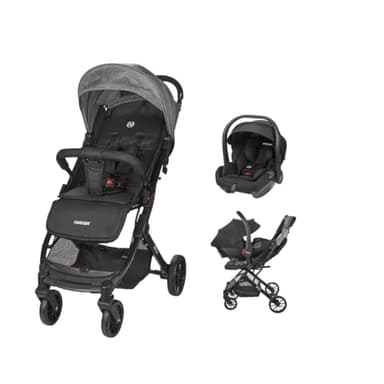 Nania Myla, Poussette combinée 2 en 1, compacte, et légère, de 0 à 4 ans, (22kg max) avec Siège auto Rimini Nania, 40-87 cm, (0-13kg), Protection Latérale, avec Insert de confort