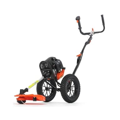 Fuxtec Débroussailleuse Thermique Coupe Bordure à Roues FX-FSR152 52cm3 Bobine de Fil, Ultra Maniable, Spécialement Conçue pour Les Grands Terrains et Protéger Votre Dos