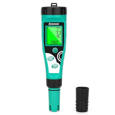 UIUZMAR pH Mètre Numérique de Chlore pH Sel Testeur Testeur de Salinité Piscine au Sel 7 en 1 pH Chlore TDS EC ORP Temp 0.1 Haute Précision Testeur pour piscine Hot Tub Hydroponique Aquariums