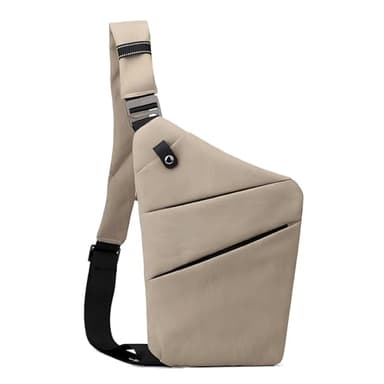 BIRDDIE Sacoche Bandoulière Homme Sport Sac Bandouliere Femme Sac de Poitrine Sacoche Antivol Voyage pour Épaule Travers Cyclisme Moto Sling Bag