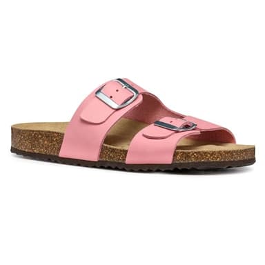 Geox Femme D BRIONIA L Sandale Plate, Nude, 40 EU