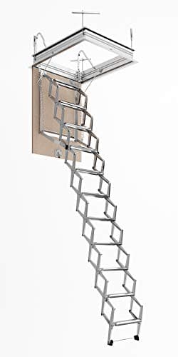 FGM SCALE - Escalier Escamotable en Ciseaux pour Comble | Côté Marches 50 | 50x70 H=276-300 cm