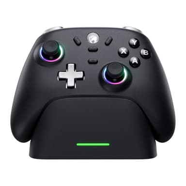 ECHTPower Manette PC Sans Fil, 1000Hz, Joystick Hall, RGB, Vibration, Batterie 800mAh, Compatible Switch/Switch2 /Steam Deck/Android/iOS/TV