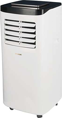 Hyundai, Climatiseur Mobile 7000 BTU Classe A Blanc, Système Auto-évaporation, Affichage LED, Télécommande, Silencieux ≤65dB, Minuterie 24h, Idéal 10-15m², Économie d'Énergie, Accessoires Inclus
