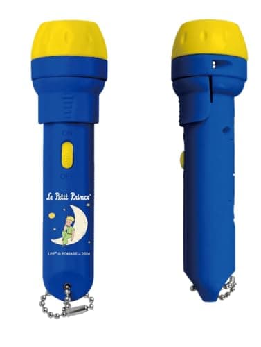 Vipo Lampe de Poche Le Petit Prince Projecteur Histoire Enfant - Lampe Torche a Histoire Enfant - Jouet Dès 3 Ans - 3 Disques à Image et Piles Inclus, Bleu