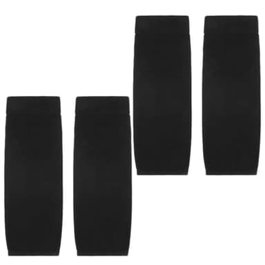 Ceeyoll 2 Paires Manchette Bras Homme, Manchette Bras Femme, Manchons de Tatouage Noirs, Manchons de Protection UV Pour Couvrir les Tatouages, Protection Solaire Pour Hommes et Femmes