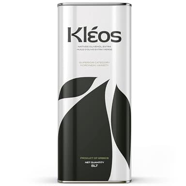 Kleos Huile d’Olive Extra Vierge 5L – Nouvelle Récolte 2024/25 – Huile d’Olive Grecque Pressée à Froid à partir d’Olives Koroneiki