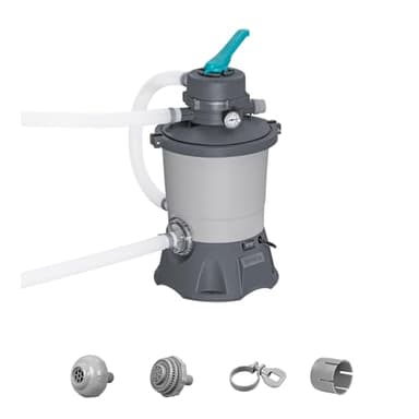 Bestway Pompe de Filtration à Sable pour Piscine Hors Sol 3 596 L - 30,6 cm x 30,6 cm x 62 cm - Gris/Vert