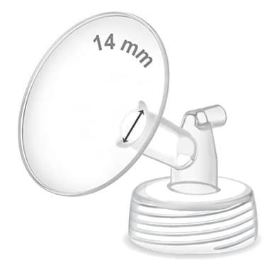 Maymom Pièce de pompe compatible avec le tire-lait Spectra S1, S2 Spectra 9 Plus ; comprend une bride à large ouverture (une bride de 14 mm) non originale Spectra Bride, pas les pièces Spectra Baby
