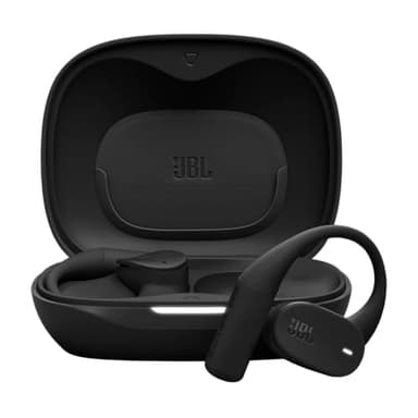 JBL Sense Lite True Wireless écouteurs Ouverts sans Fil, Conception Crochet d'oreille, Conduction aérienne, OpenSound, 32 h d'autonomie, étanches IP54, compatibles Headphones, Noir