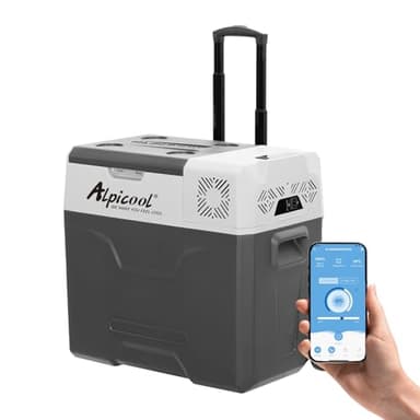 Alpicool CX50 50L Réfrigérateur de Voiture portable congélateur et réfrigérateur, Glaciere Électrique à Compression pour Maison, dortoir, Camping