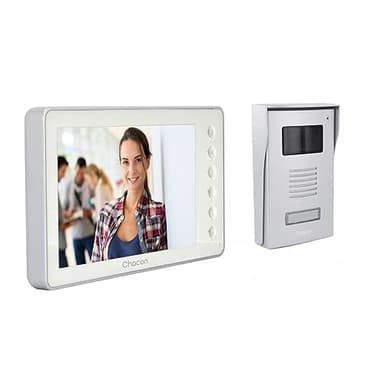 Chacon Visiophone Filaire 2 Fils 7'' - Blanc