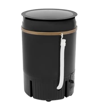 Machine à laver portable 4,5L mini avec panier de déshydratation pour appartements, voyages, camping, maison, dortoirs, chaussettes, sous-vêtements (noir)