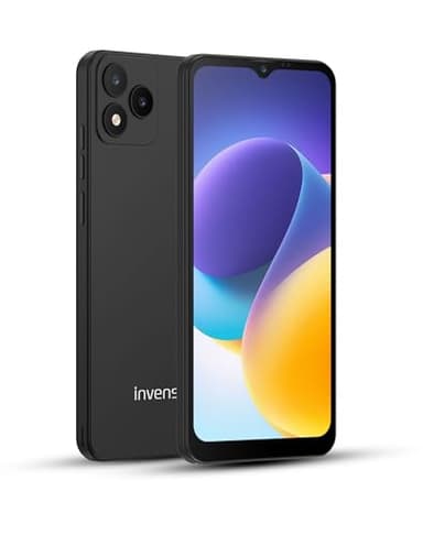 invens Note TK01 Smartphone Pas Cher, 4Go +32Go(TF 256GB) Telephone Portable, 6.6" HD+ Écran, 4250mAh Telephone, 16MP+5MP Téléphone, Triple 4G SIM/GPS/OTG/3.5mm, Noir