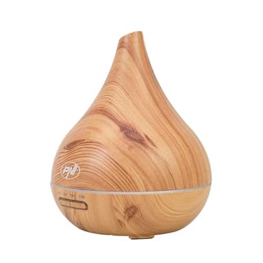 Diffuseur d'aromathérapie PNI HU400 pour huiles essentielles, avec ultrasons, 400 ML, minuterie, 7 Couleurs LED, Fermeture Automatique, éclairage en Bois, Marron