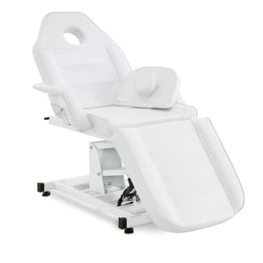 Barberpub Table de Tatouage électrique Table de Massage, Set de Tables d'esthétique, Table de thérapie équipement de beauté Pliable & réglable en Hauteur, 0100 (Blanc)