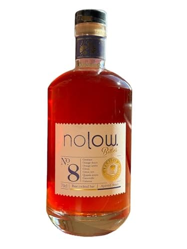 Nolow Spirit Free N°8 - Bitter sans Alcool -Gentiane et Orange- Peu sucré- bouteille de 70cl
