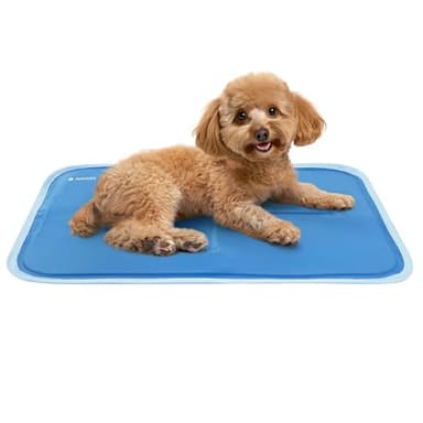 Navaris Tapis rafraichissant pour Chien Chat - Tapis réfrigérant pour Chat Matelas refroidissant Animaux 40 x 50 cm avec Gel Solide - Coussin Refrigerant Froid Chiens Chats