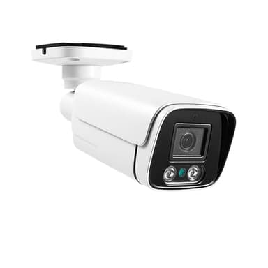 REVODATA Caméra IP POE HD 5MP, Caméra de sécurité intérieure/extérieure étanche IP65,3,6mm Objectif Vision Nocturne IR 15m P2P caméra CCTV, détection de Mouvement (I6036-P-HS-S)