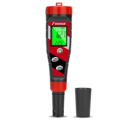 UIUZMAR pH-mètre numérique pH TDS EC mètre pour solution nutritive hydroponique pH et EC mètre avec écran LCD TDS testeur d'eau pH PPM mètre pour installation DWC tente de culture aéroponique culture