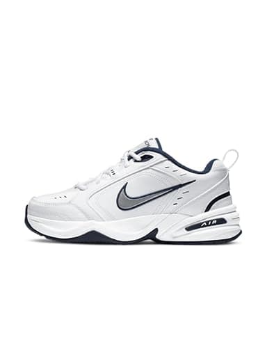 Nike Mens Training Shoe Air Monarch Iv, White/Metallic Silver, 415445-102, 42 EU (M 8.5 US)