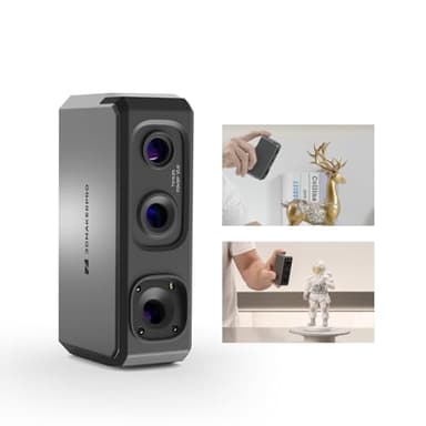 Scanner 3D pour imprimantes 3D 10 FPS Vitesse de balayage rapide avec objectif anti-tremblement et précision de 0,02 mm sur Windows/MacOS, Scanner 3D 3DMakerpro Seal Lite [Kit standard]