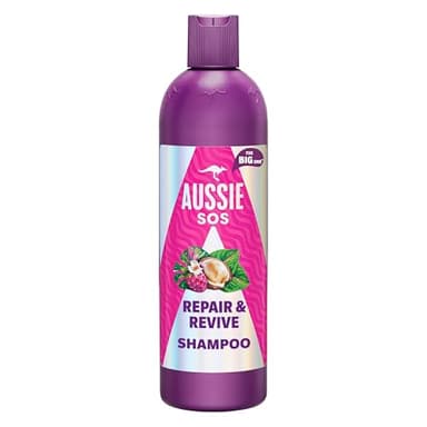 Aussie SOS Réparation Revitalisation Shampooing 500ml Pour Cheveux Secs et Abîmés