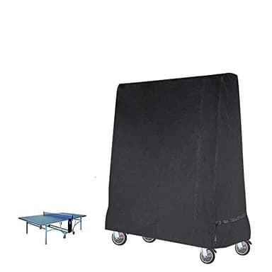 Gurkkst Premium Table Tennis Cover Couverture de Table de ping-Pong imperméable pour Noir intérieur et extérieur