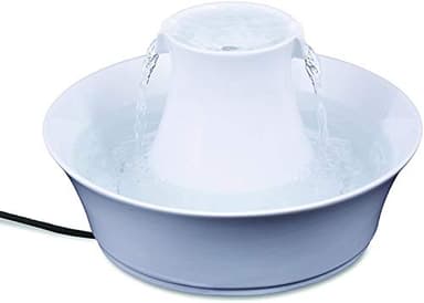 PetSafe Fontaine en céramique Drinkwell Avalon, Eau Potable filtrée pour Chiens et Chats, capacité d'eau de 2 litres, Blanc