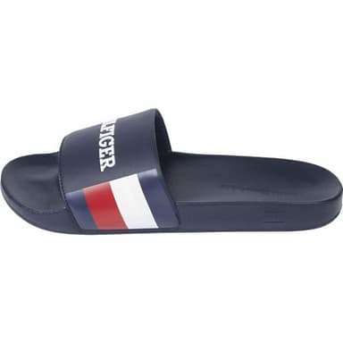 Tommy Hilfiger Claquettes Homme Pool Slide Sandales de Bain, Bleu (Desert Sky), 40