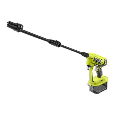 RYOBI - Pistolet Haute Pression Sans Fil 18V ONE+ RY18PW22A-0 – Pression 22 Bar, Réservoir Eau, Léger et Mobile, Nettoyage léger et Rinçage uniquement – Batterie Non Incluse
