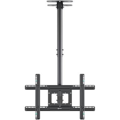 ONKRON Support TV Plafond Long pour 32" - 80" Ecran, Bras Articulé TV Plafond Poids de 68,2 kg, Support Plafond TV VESA 100x100-600x400, Bras Television Mural Inclinable Pivotant Noir N2L-B