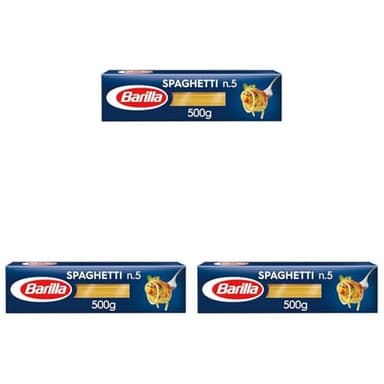 Barilla Pâtes Spaghetti N°5, 500g (Lot de 3)