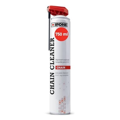 IPONE – Dégraissant Chaine Moto - Chain Cleaner – Diffuseur Multi-positions 750 ml – Efficace Contre les Graisses les Plus Tenaces – Nettoie et Fait Briller - Pulvérisation Puissante