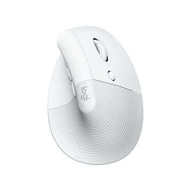 Logitech Lift for Mac, Souris Ergonomique Verticale sans Fil, Bluetooth, Clics et Roulette Smartwheel Discrets, 4 Boutons Personnalisables, MacOS/iPadOS/MacBook Pro/Macbook Air/iMac/iPad - Blanc
