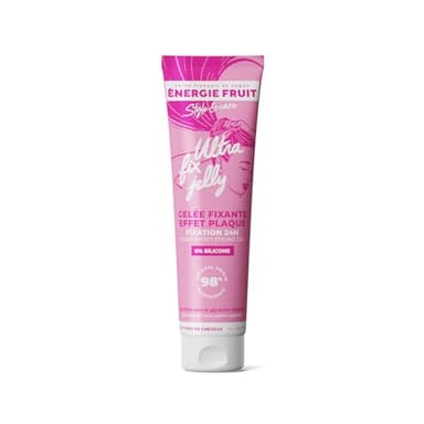 ENERGIE FRUIT - Gelée Fixante Coiffante Cheveux Plaqués - 98% d'ingrédients d'origine naturelle - Aloe Vera - Sans résidu blanc - Sans Effet Carton - Tenue Longue Durée - 140ML