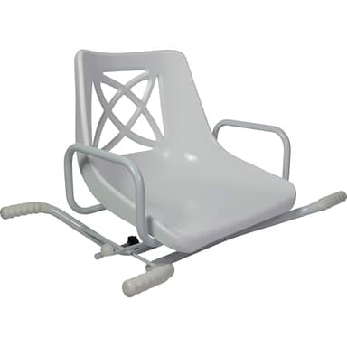Identités, Fauteuil de Bain Pivotant, Pivote à 360°, Siège Baignoire Avec Accoudoirs, Fixation Antidérapante, Améliore l'Autonomie, Poids Max Supporté 113 kg, Installation Sans Outil