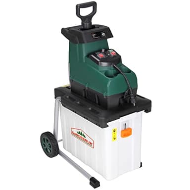 Gardebruk® Broyeur végétaux et Branches 3100W Branches Max. 45mm électrique Sac 60L broyeur Rotor Rouleau Silencieux déchiqueteuse composteur Jardin