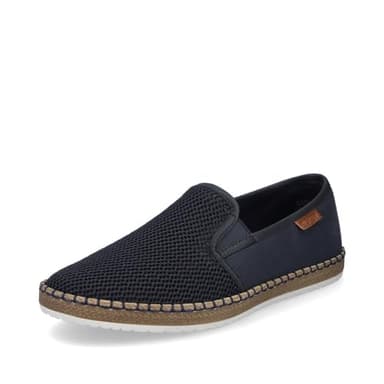 Rieker Homme Chaussures Basses B5265, Monsieur Mocassin,Chaussons,Pantoufles,Chaussures de collège,Chaussures d'affaires,Bleu (Blau / 14),42 EU / 8 UK