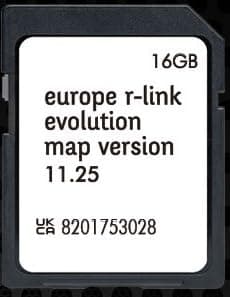 Carte SD Navigation GPS Europe 2024 - Version 11.25 - Compatible avec Renault R-Link (Rlink)