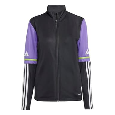 adidas Femme SQUADRA25 Training Jacket, Black/Purple Rush, S
