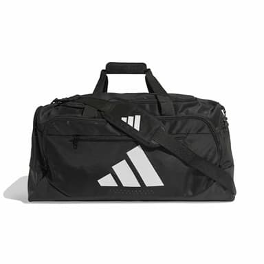adidas Unisex Training Defender Duffle Bag Medium, Black/White, One Size