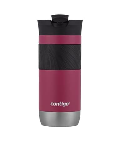Contigo Byron 2.0 Mug isotherme, en inox avec fermeture Snapseal, mug à café à emporter, 100% étanche, couvercle compatible lave-vaisselle, sans BPA, conserve au chaud jusqu’à 6 heures, 470 ml