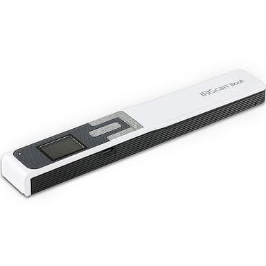IRIScan Book regle Scanner Portable Batterie sans Fil – v5 : Scanner Document,Scanner a4,éditeur PDF Gratuit, numérisation vers Word, PDF, XLS, Carte SD, numérisation Via USB, Win Mac