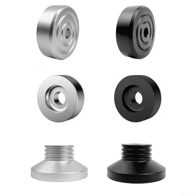 Adaptateur de tourne-disque vinyle conçu avec précision, accessoire idéal pour un usage domestique et DJ professionnel (noir)